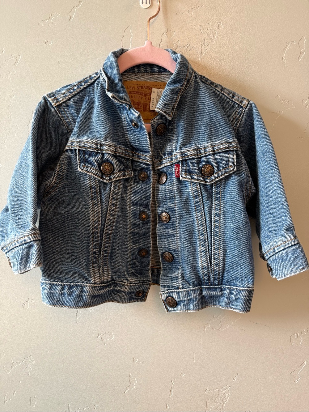 Vintage Little Levis Denim Jacket size 18m